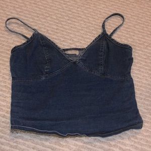 Jean Crop Top